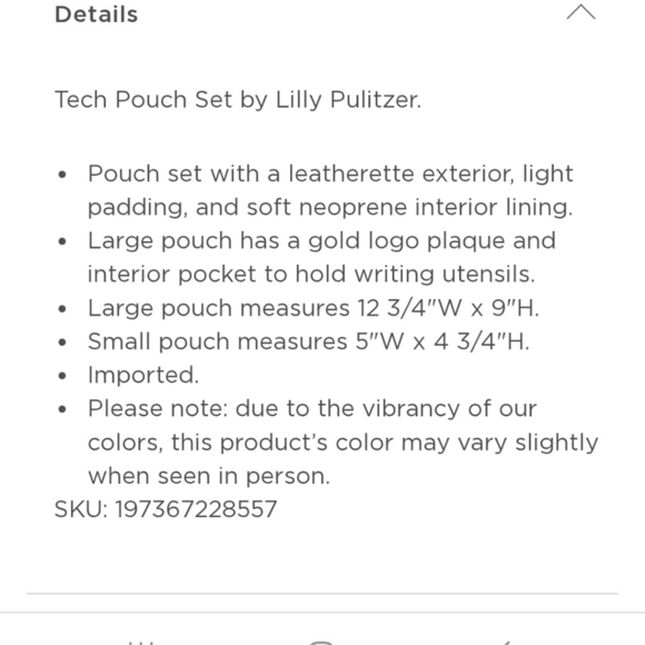 Lilly Pultzier Splendor in the sand Lap Top case & charger pouch NWT 4 Available - Picture 3 of 3